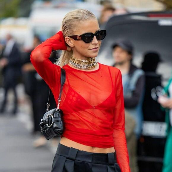 NEW Gucci GG1421S 001 Black Grey Cat Eye Women Sunglasses GG 1421S - Picture 5 of 14